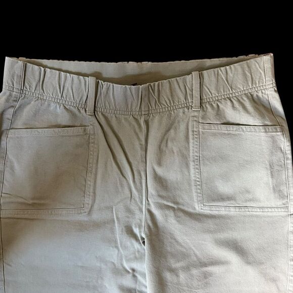 AnyBody Regular All-Stretch Twill Straight Leg Ankle Green Pants Size Medium - Picture 6 of 10